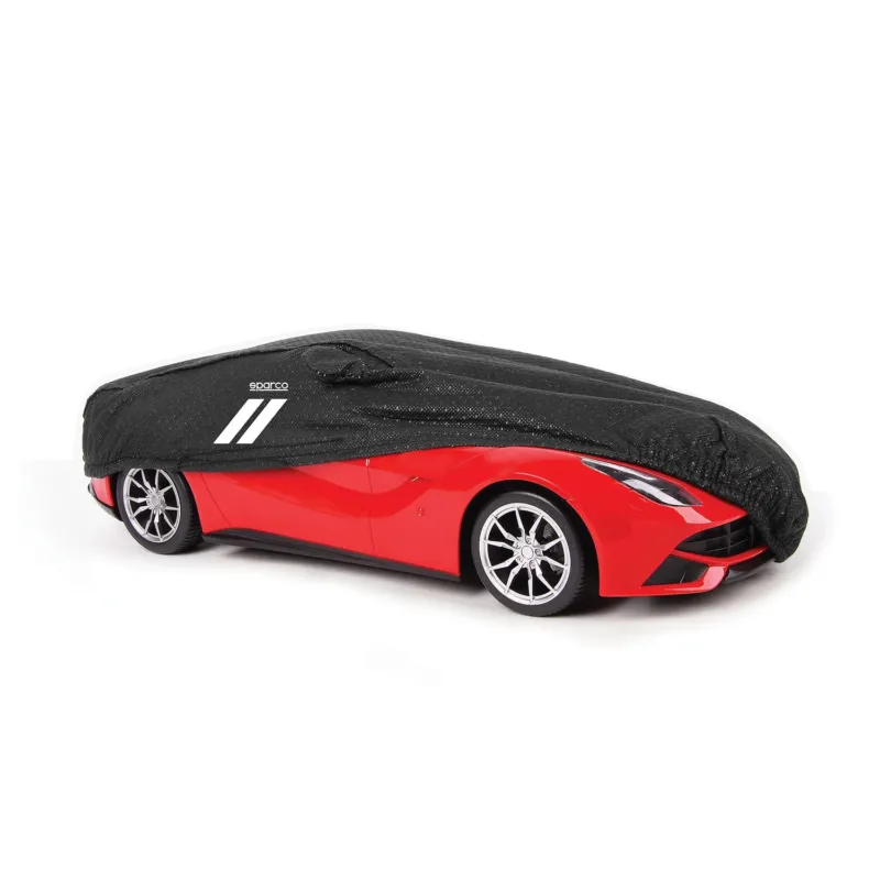 SPARCO Auto Schutzhülle Vollgarage Autoabdeckung Schwarz Ganzgarage Autogarage S