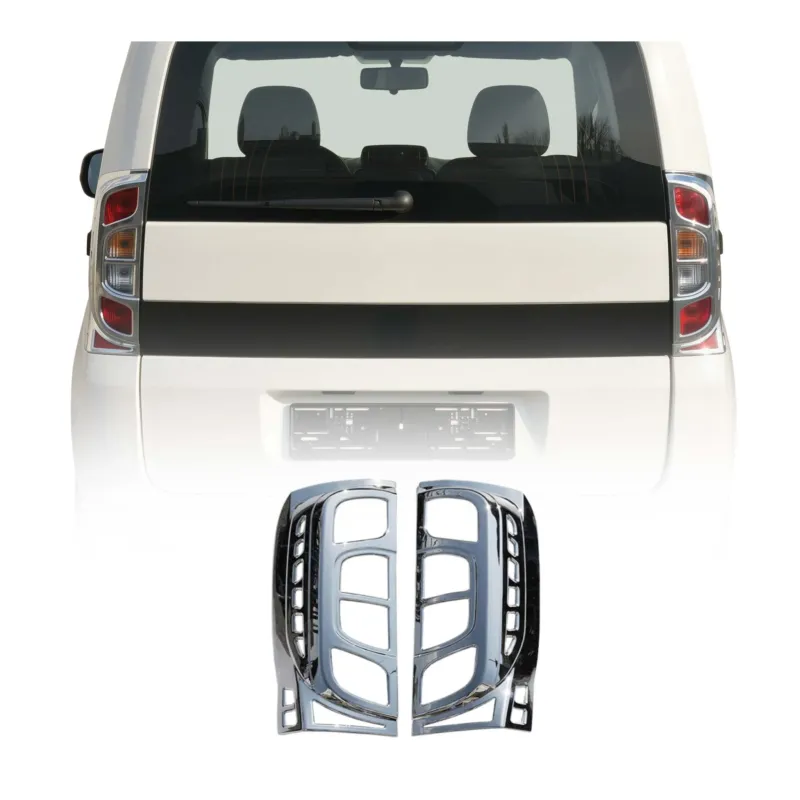 Rücklicht Leisten Heckleuchte für Citroen Nemo 2008-2017 Chrom ABS Silber 2tlg
