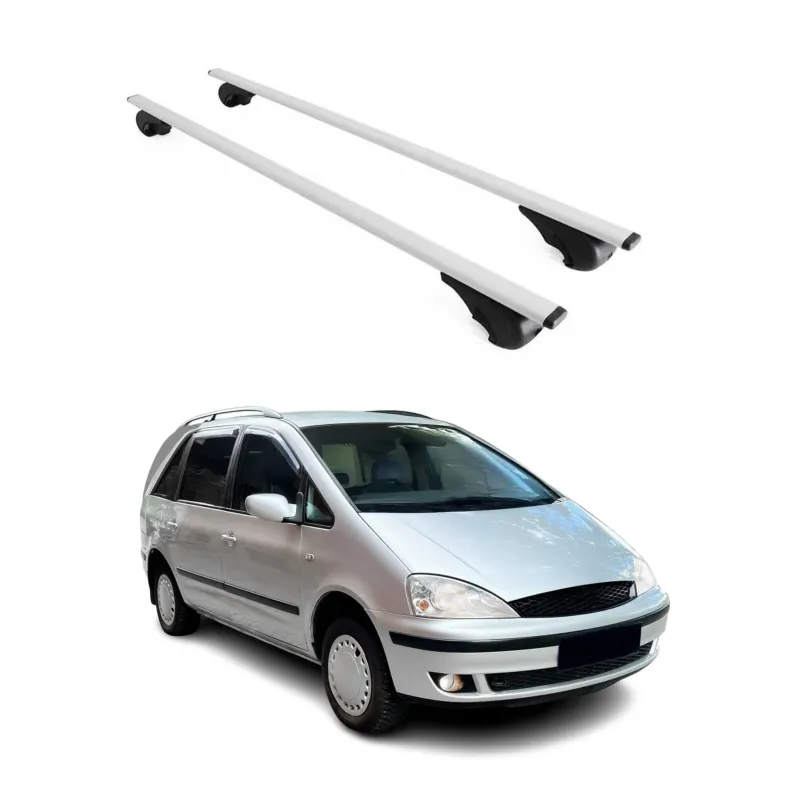Dachträger Grundträger für Ford Galaxy 1995-2006 75kg Stahl Silber 2 tlg