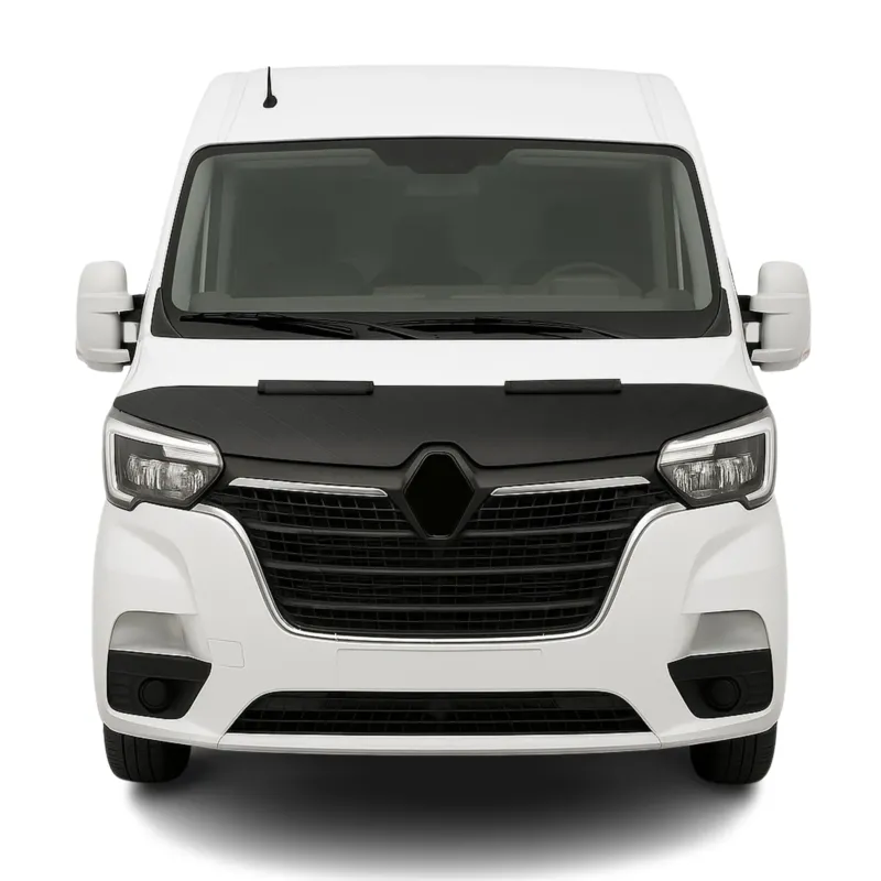 Haubenbra Steinschlagschutz für Renault Master 3 2019-2023 Schwarz Halb
