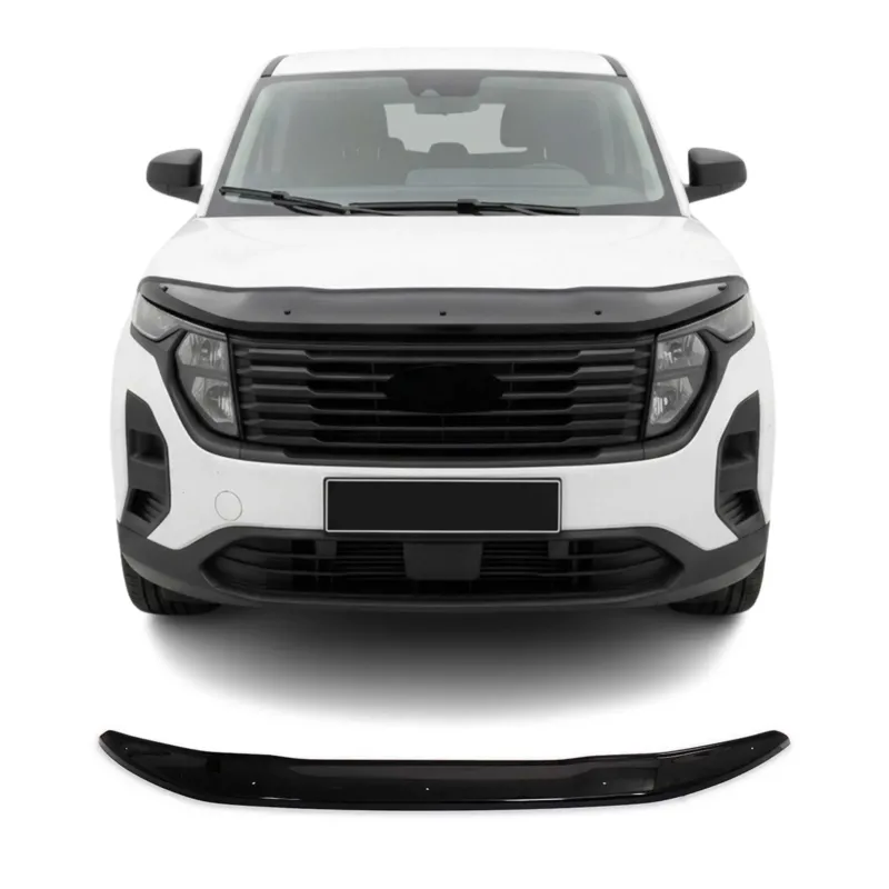 Motorhaube Deflektor Insekten für Ford Transit Courier 2023-2026 ABS Schwarz