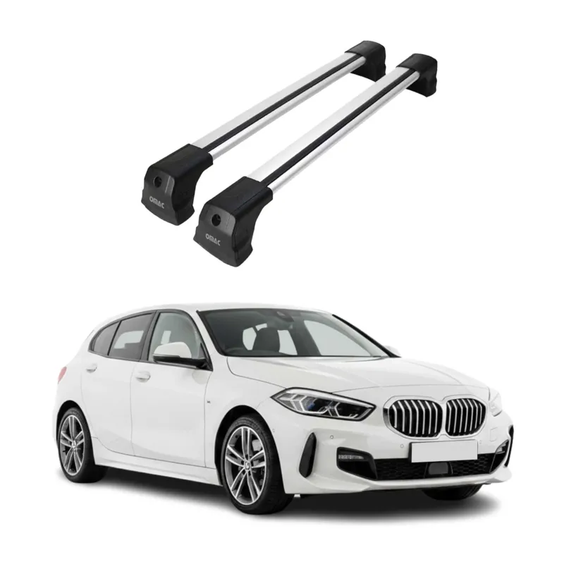 Dachträger Grundtäger für BMW 1er F40 2019-2024 75kg Aluminium Silber 2 tlg