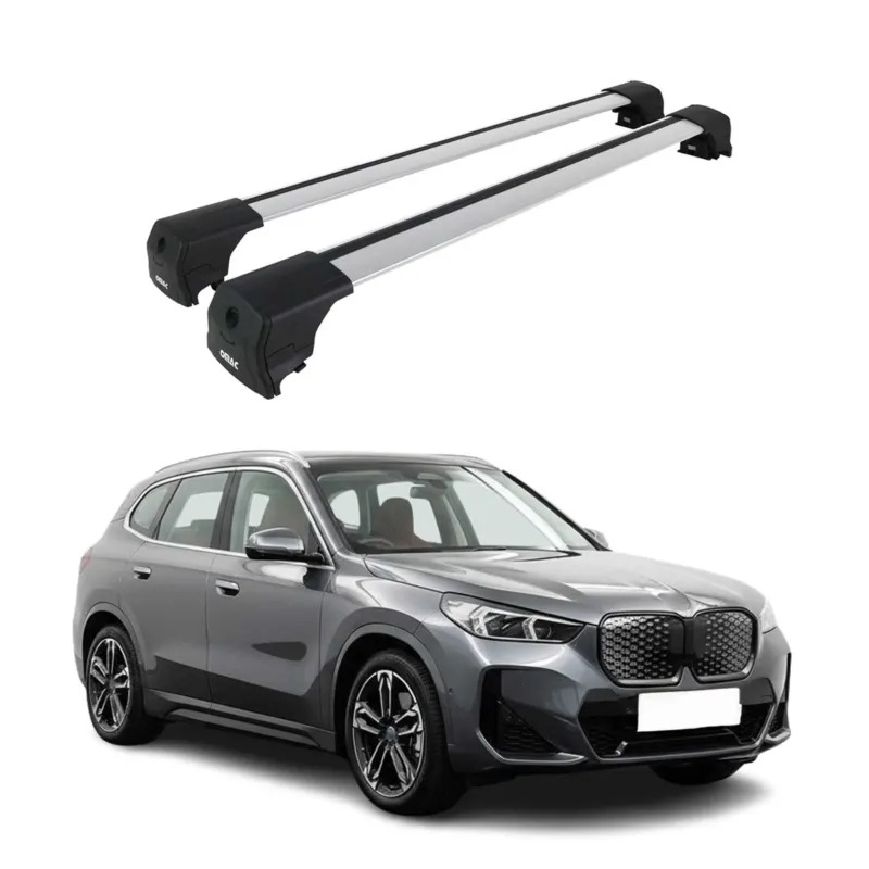 Dachträger Grundtäger für BMW iX1 U11 2022-2026 75kg Aluminium Silber 2 tlg