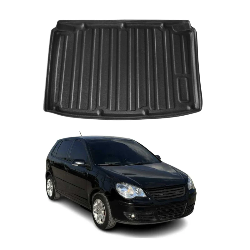 Kofferraumwanne Laderaumwanne für VW Polo 2005-2009 Gummi TPE Schwarz