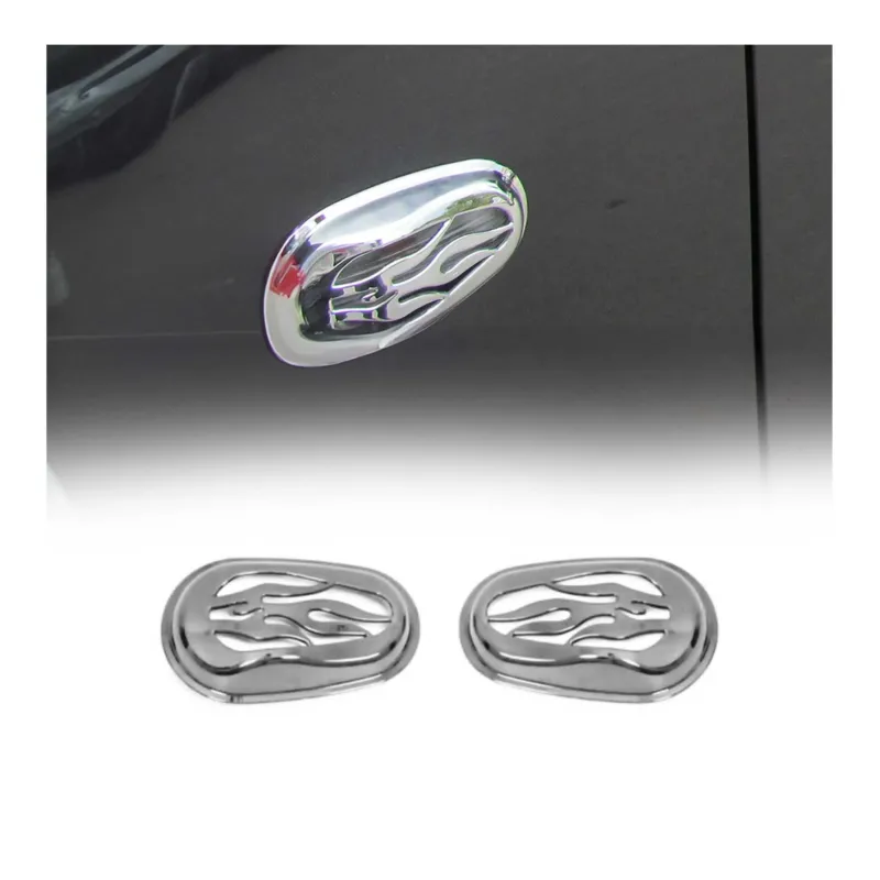 Blinkerrahmen Signalblende Seitenblinker für Dacia Lodgy 2012-2022 Chrom ABS 2x