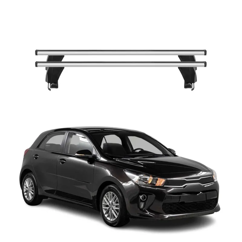 Menabo Dachträger Grundtäger für Kia Rio Schrägheck 2017-2026 50kg Alu Silber 2x