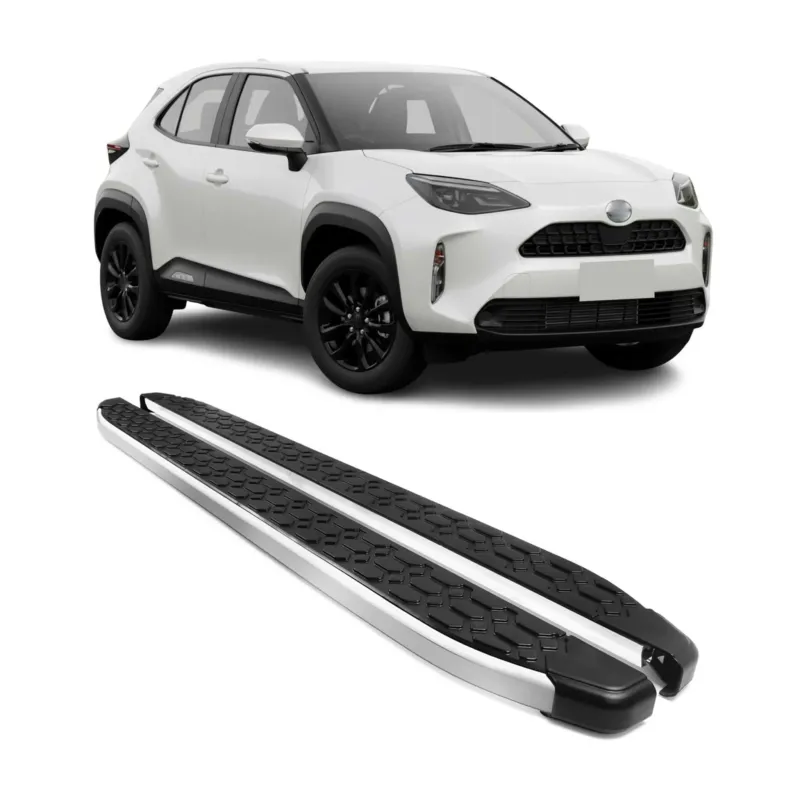 Trittbretter Seitenschweller Schweller für Toyota Yaris Cross 2021-26 Schwarz 2x