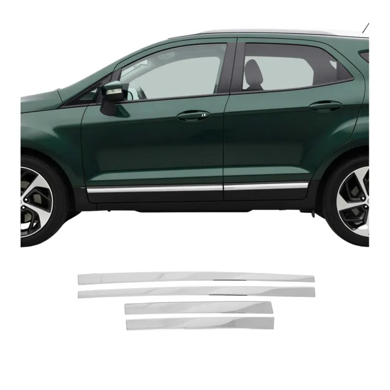 Seitentürleiste Türleisten Türschutzleiste für Ford Ecosport 2012-2024 Chrom 4x