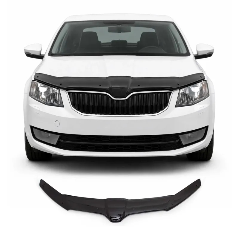 Motorhaube Deflektor Insekten Steinschlagschutz für Skoda Octavia 2012-19 Dunkel