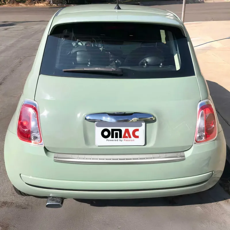 Ladekantenschutz Stoßstange für Fiat 500 / 500C 2007-2024 Chrom gebürstet B-ware