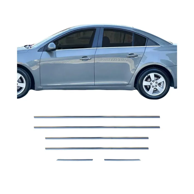 Fensterleisten Zierleisten für Chevrolet Cruze 2009-2024 Limousine Chrom 6tlg