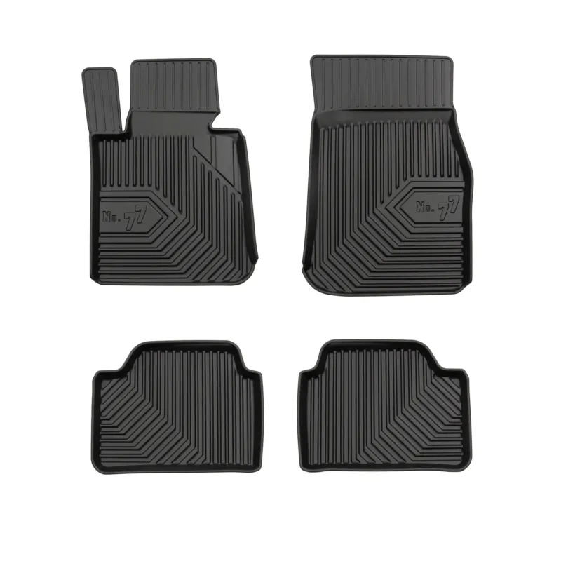 Fußmatten Gummimatten No.77 für BMW 1er F20 2011-2019 TPE Gummi Schwarz 4 Teile