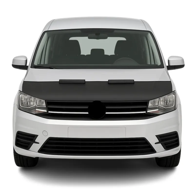 Haubenbra Steinschlagschutz Bonnet Bra für VW Caddy 2015-2020 Schwarz Halb