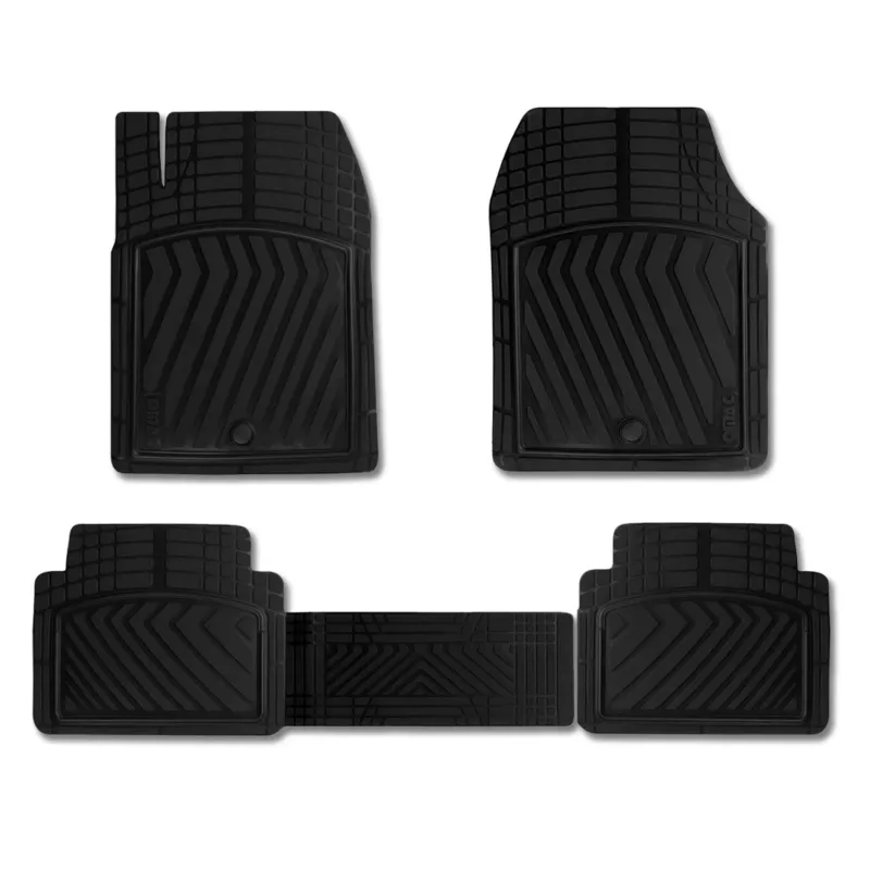 Fußmatten Gummimatten 3D Antirutsch für Toyota Yaris Universal TPE Schwarz 4tlg