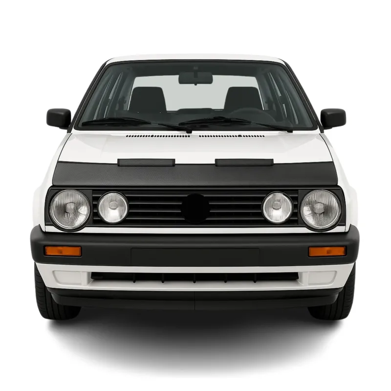 Haubenbra Steinschlagschutz Bonnet Bra für VW Golf 1983-1992 Carbon Optik Halb