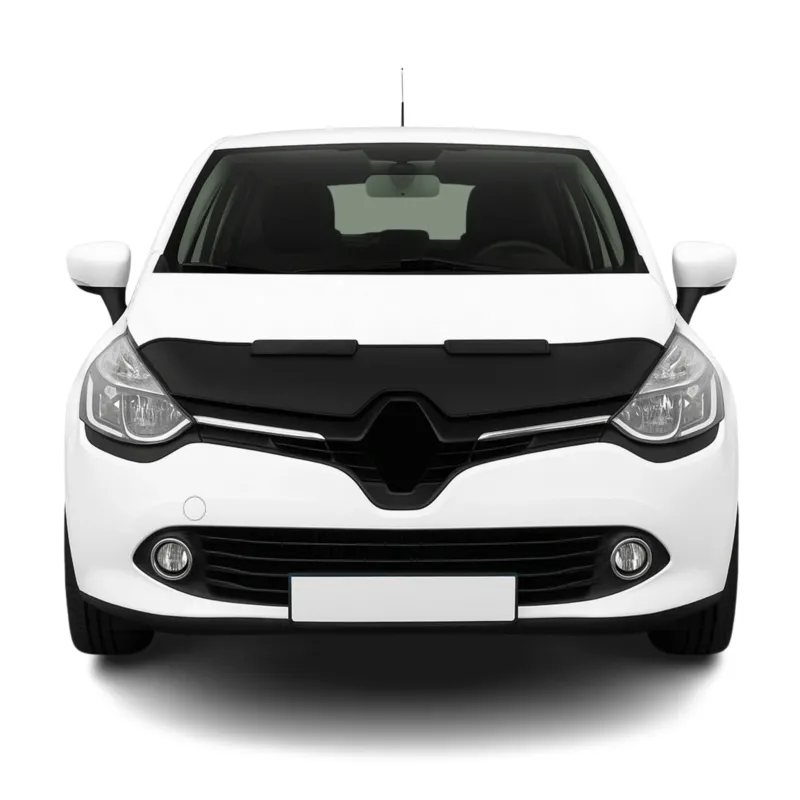 Haubenbra Steinschlagschutz Bonnet Bra für Renault Clio 2012-2019 Schwarz Halb