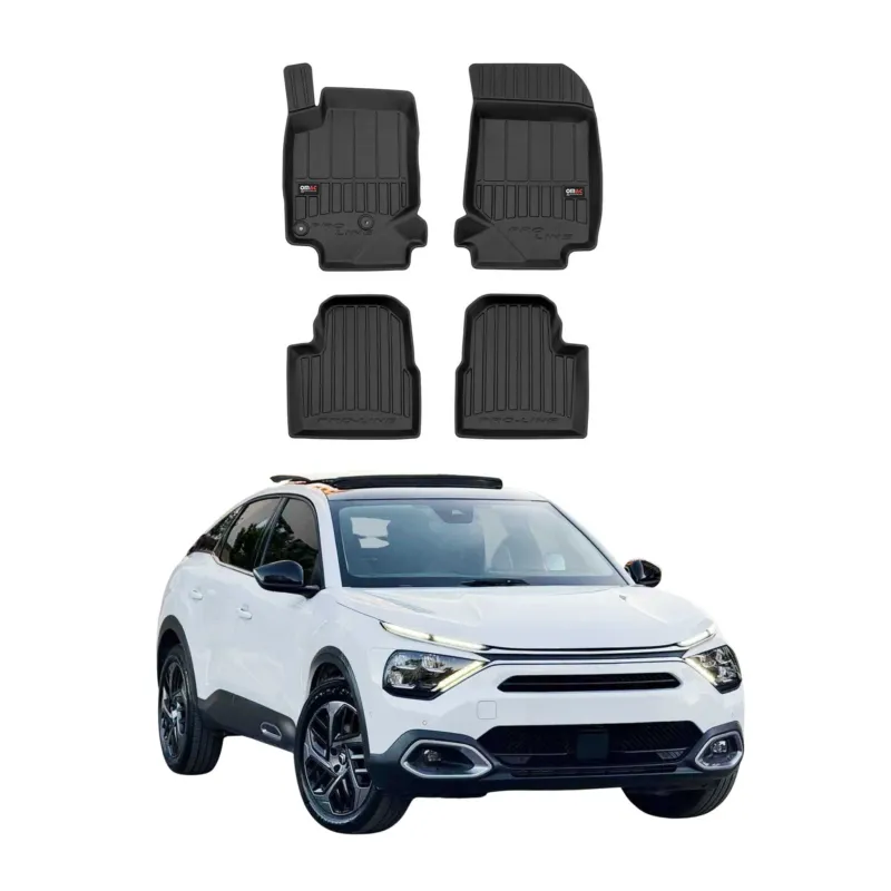 OMAC Gummi Fußmatten für Citroen C4 2021-2026 Premium TPE Automatten Schwarz 4x