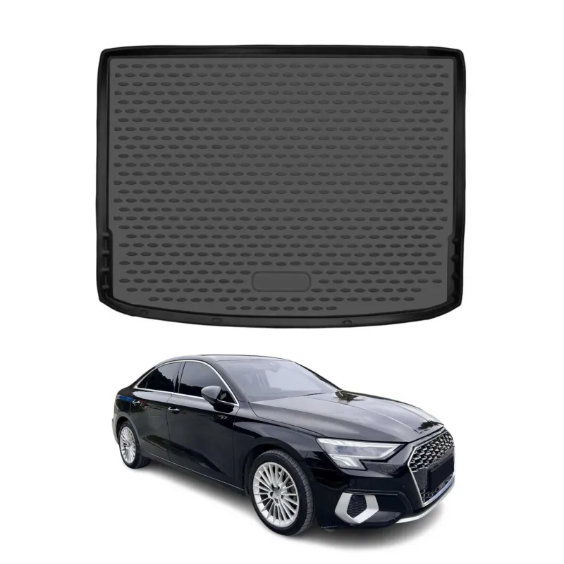Kofferraummatte Kofferraumwanne für Audi A3 8Y Sportback 2020-2026 Gummi TPE