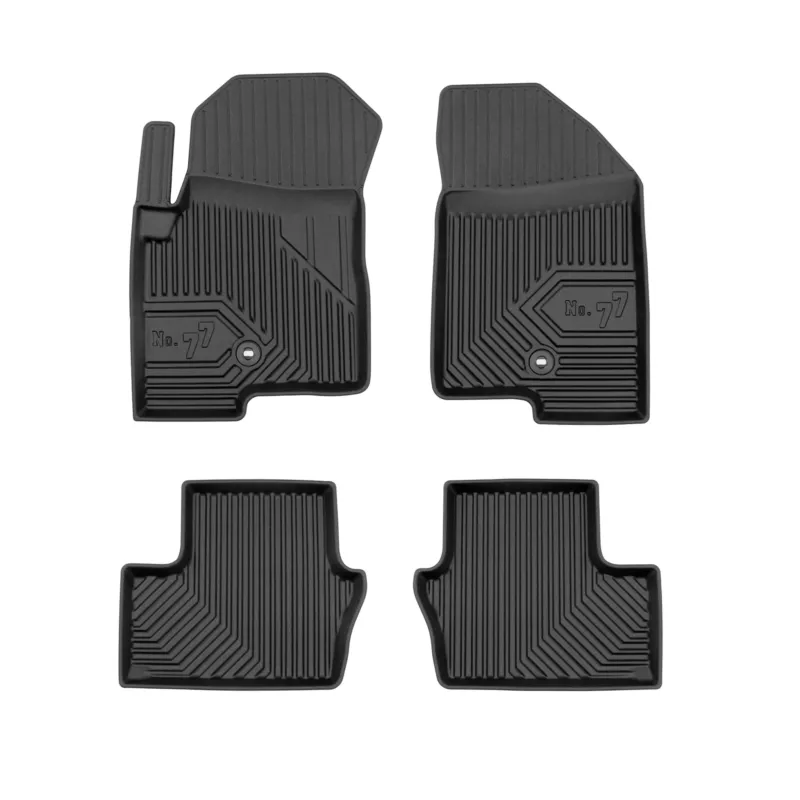 Fußmatten Gummimatten No.77 für Dodge Caliber 2006-2011 TPE Gummi Schwarz 4 tlg