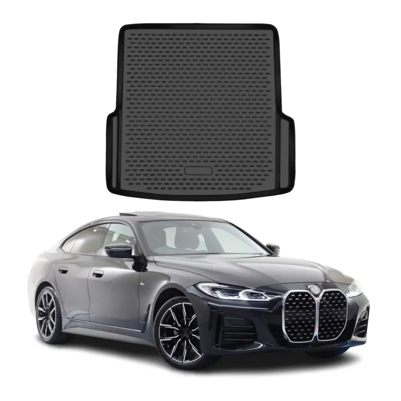 Kofferraummatte Laderaumwanne für BMW i4 G26 2021-2026 TPE Schwarz 1 tlg