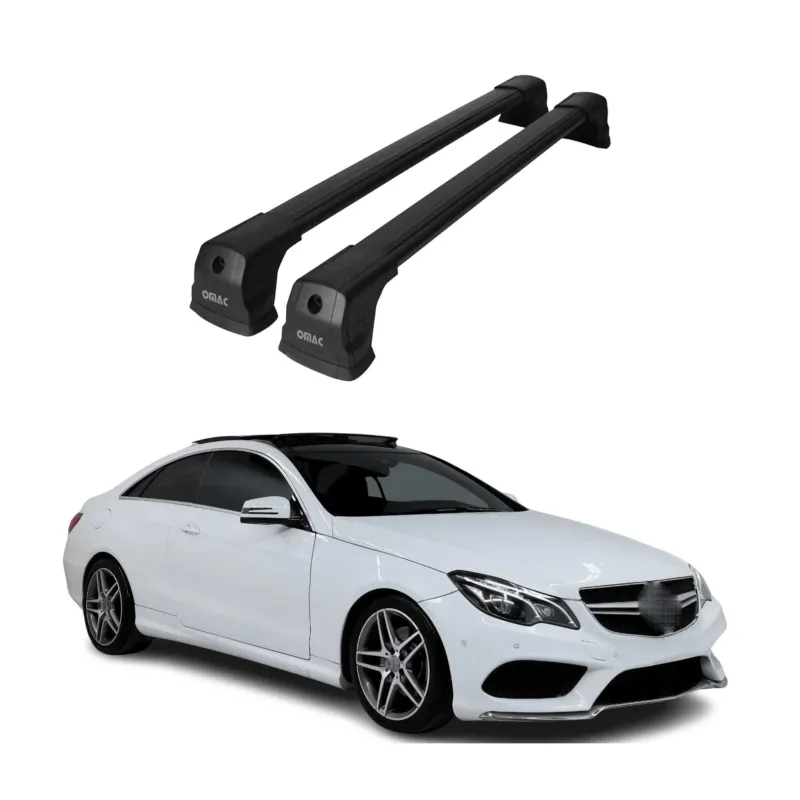 Dachträger Grundtäger für Mercedes E Klasse C207 Coupe 2009-2017 75kg Schwarz 2x