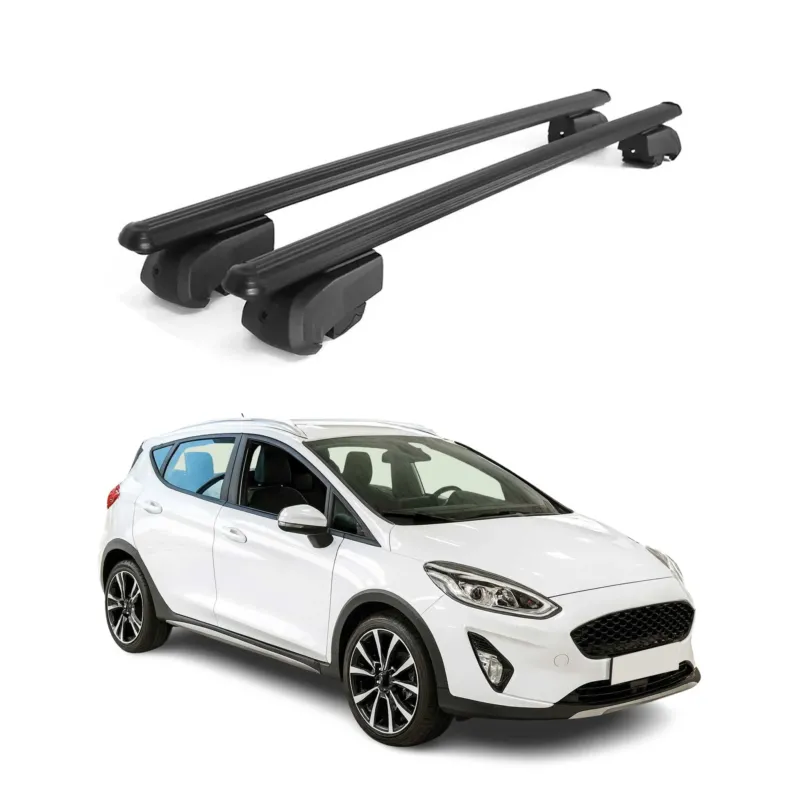Dachträger Gepäckträger für Ford Fiesta Active 2018-2023 5-Trg ABE Schwarz