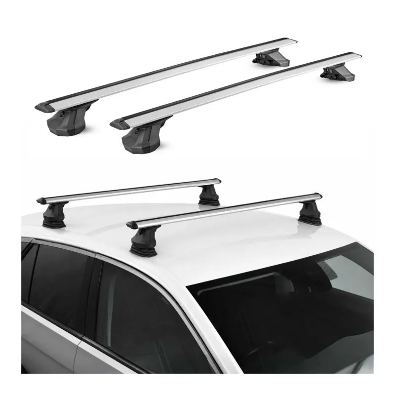 Dachträger für Mercedes-Benz B-Klasse (W246) 2011-2018 Alu 2 Stück TÜV Silber