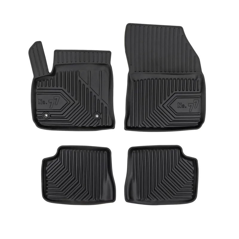 Fußmatten Gummimatten No.77 für Fiat 600e 2023-2026 TPE Gummi Schwarz 4 Teile