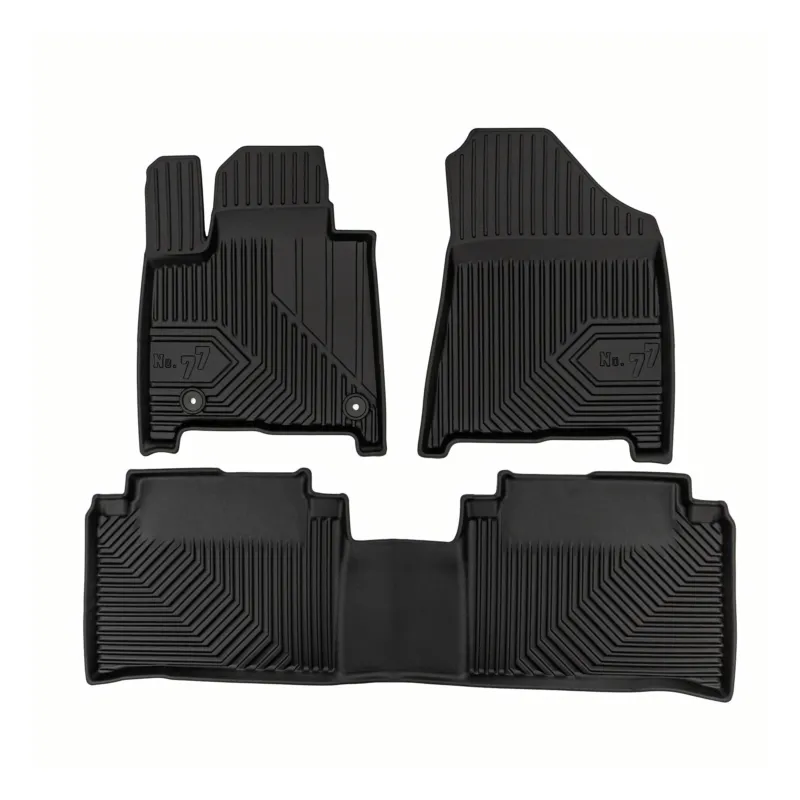 Fußmatten Gummimatten für Hyundai Santa Fe V 2024-26 7Sitze 1. und 2. Reihe 3tlg