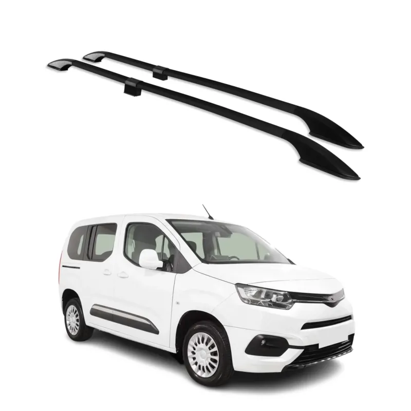 Dachreling Relingträger für Toyota Proace City 2019-2026 Kurzer Alu Schwarz