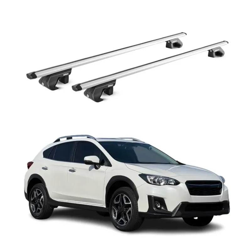 Dachträger Grundtäger für Subaru XV mk2 2017-2023 90kg Alu Silber 2 tlg ABE