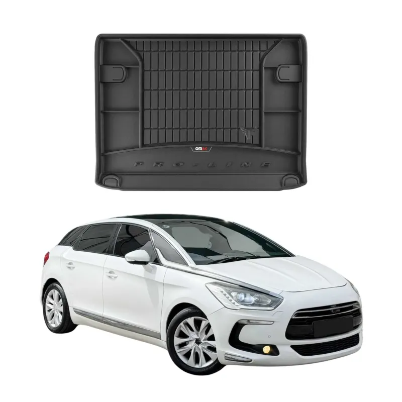 OMAC Gummi Kofferraumwanne für Citroen DS5 2011-2016 TPE Laderaumwanne Schwarz