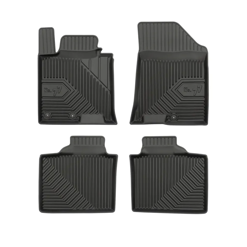Fußmatten Gummimatten No.77 für Hyundai i40 2011-2019 TPE Gummi Schwarz 4 Teile