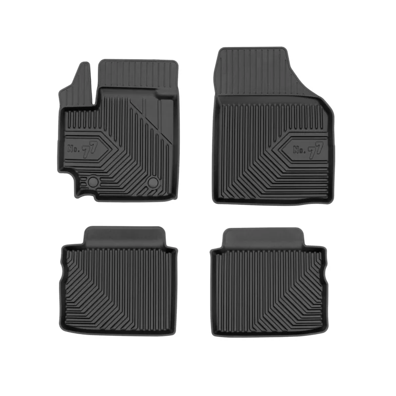 Fußmatten Gummimatten No.77 für Suzuki Celerio 2014-2021 TPE Schwarz 4 teile