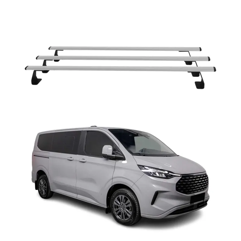 Dachträger Grundtäger für VW Transporter T7 2023-2026 75kg Stahl Silber 3 tlg