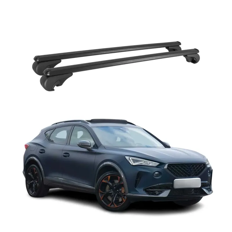 Dachträger Grundtäger für Cupra Formentor 2020-2026 75kg Aluminium Schwarz 2 tlg