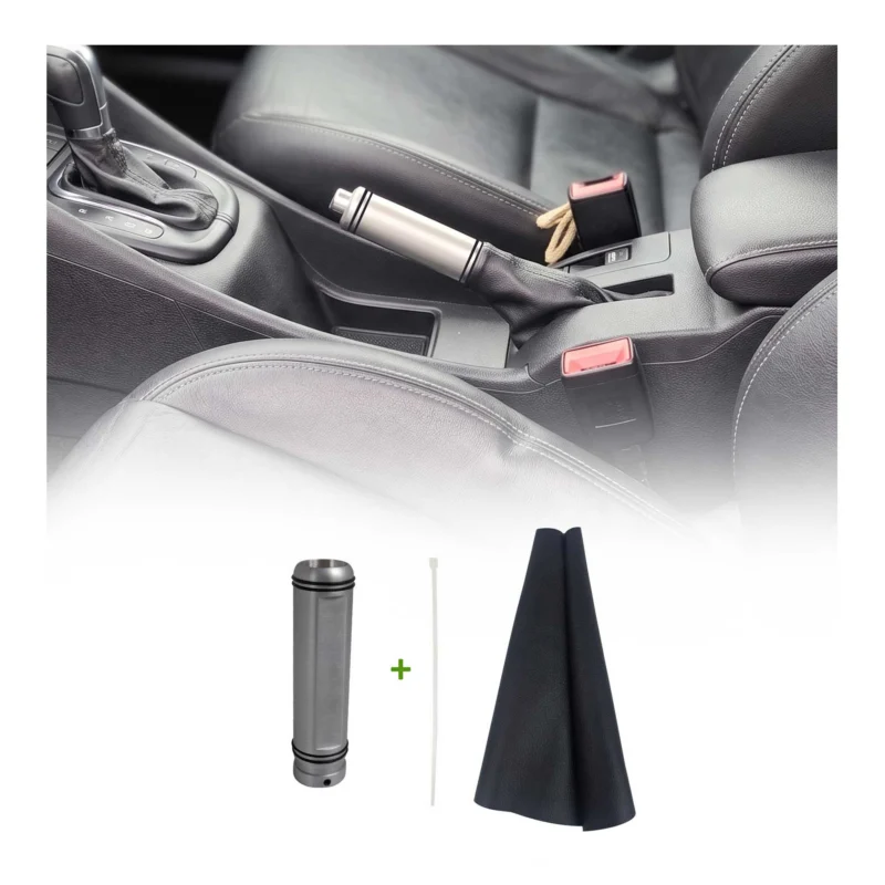 Handbremsgriff & Manschette für Peugeot 207 1007 Citroen C2 C3 C4 DS3 Alu Matt