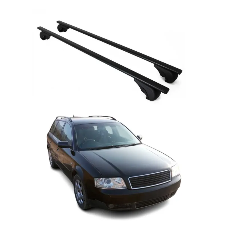 Dachträger für Audi A6 C4 4A C5 4B Avant Allroad 1994-2005 75kg Stahl Schwarz