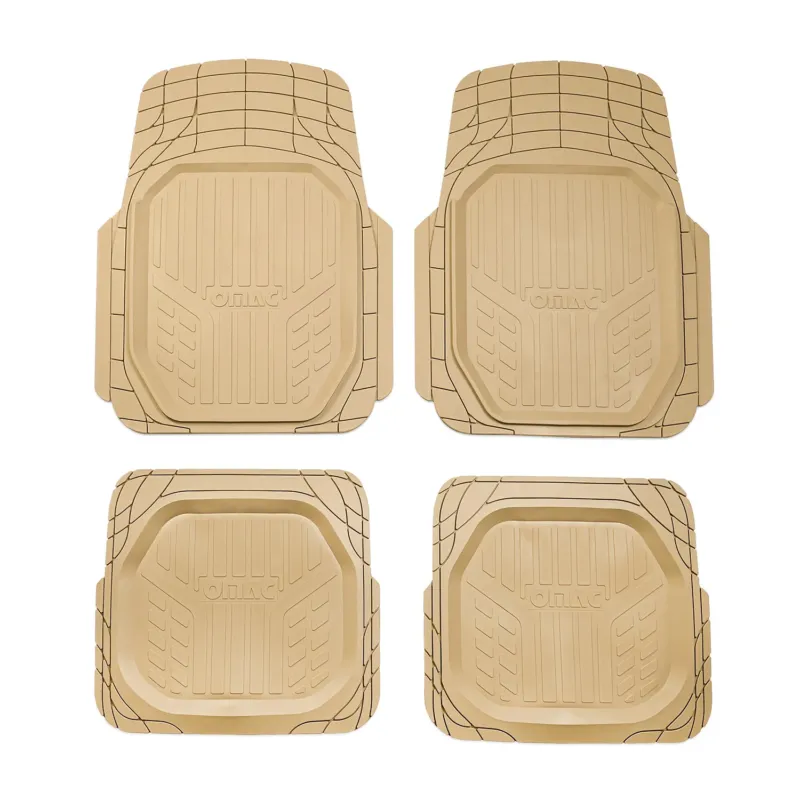 Fußmatten Automatten für BMW 5er 3D Passform Hoher Rand Universal Beige