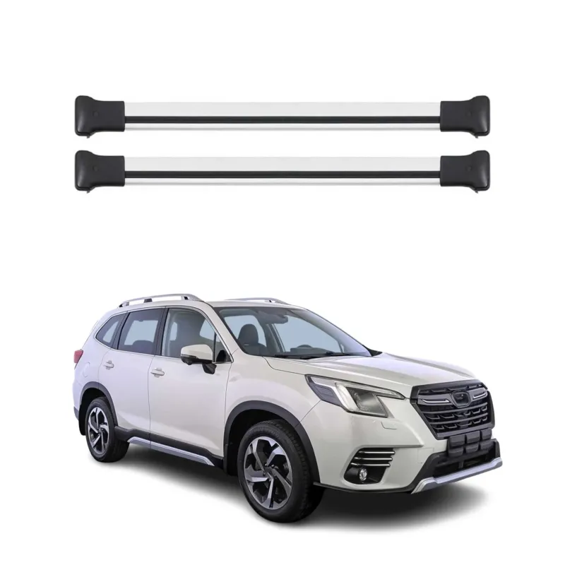 Dachträger Grundtäger für Subaru Forester V 2018-2025 75kg Alu Silber 2 tlg