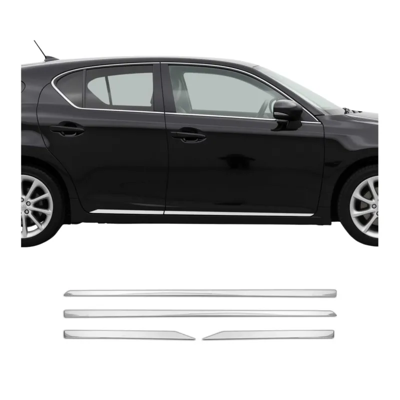 Seitentürleiste Türleisten Türschutzleisten für Lexus ES 2012-2018 Edelstahl 4x