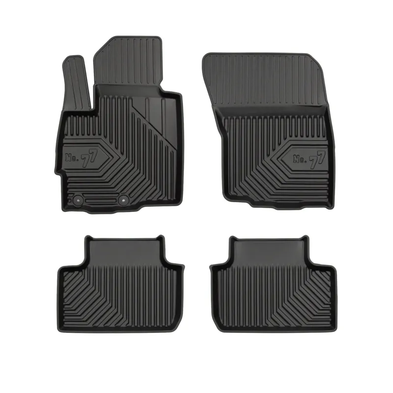 Fußmatten Gummimatten No.77 für Mitsubishi ASX I 2010-2022 TPE Schwarz 4 Teile