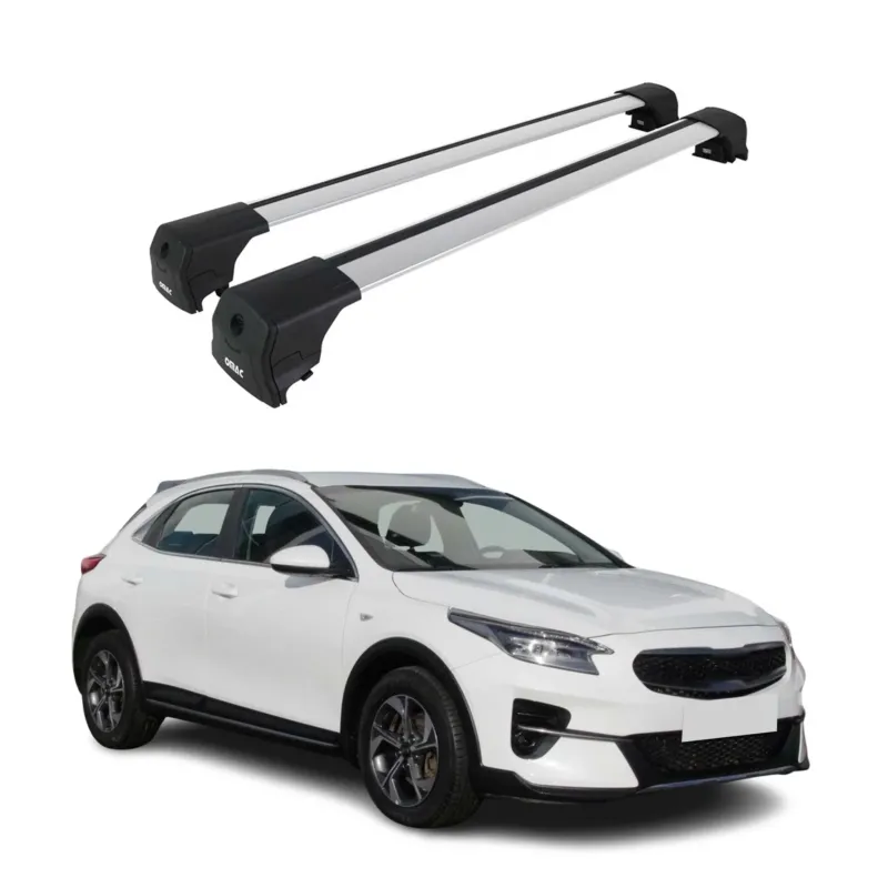 Dachträger Grundtäger für Kia Xceed 2019-2026 75kg Aluminium Silber 2 tlg
