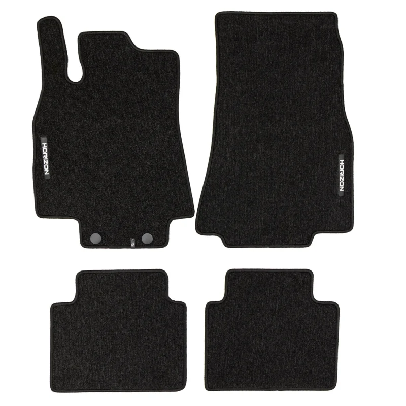 Velours Fußmatten für Mercedes-Benz B-Klasse W245 2005-2011 Schwarz 4 teile