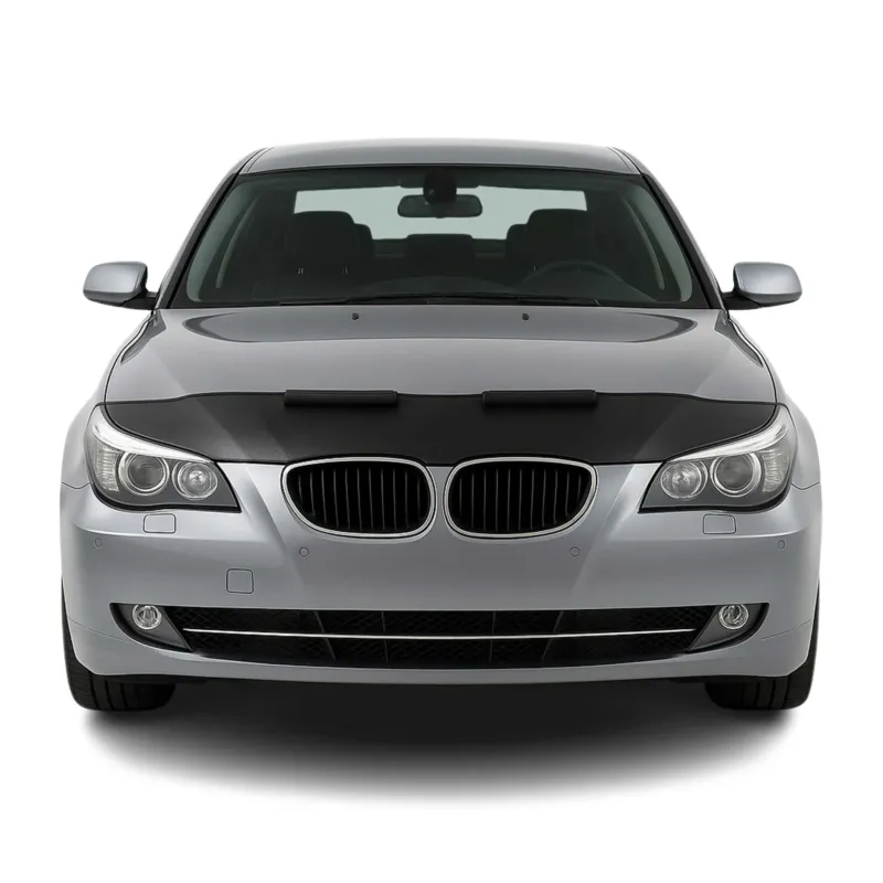 Haubenbra Steinschlagschutz Bonnet Bra für BMW 5er E60 E61 Schwarz Halb