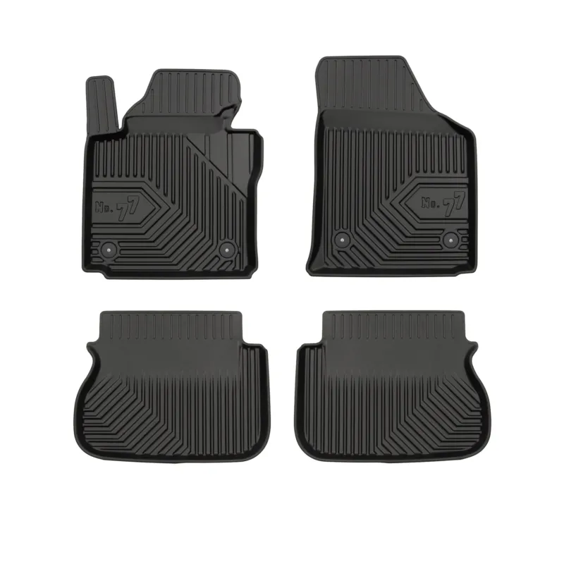 Fußmatten Gummimatten No.77 für VW Caddy III 2003-2020 TPE Schwarz 4 Teile