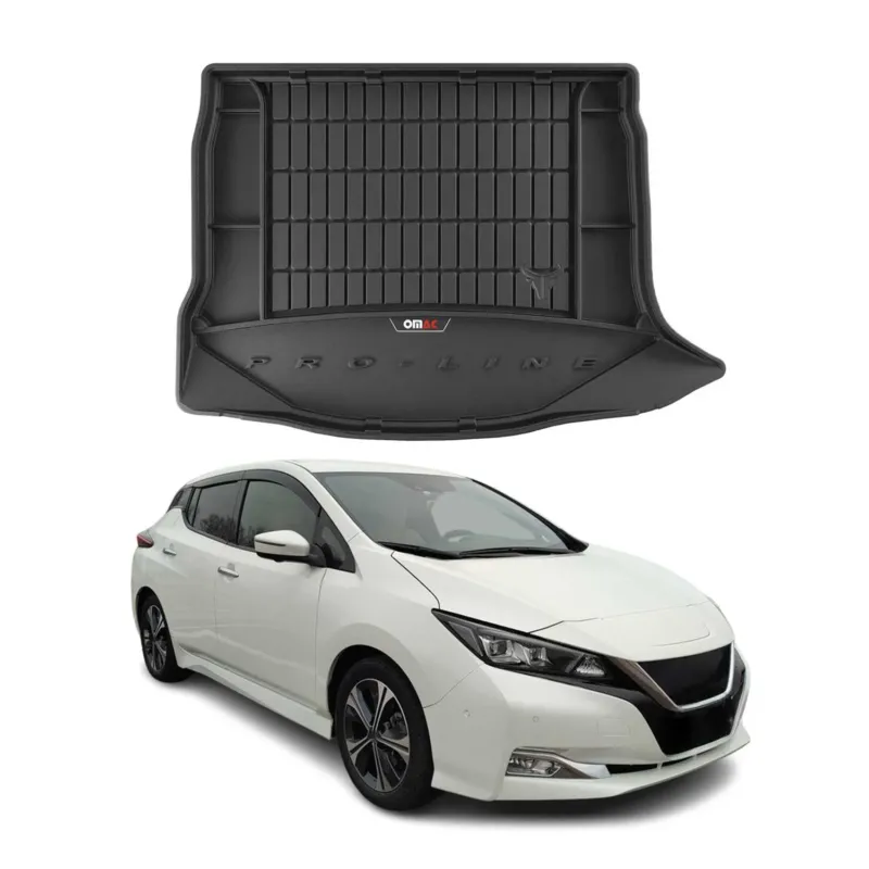 OMAC Gummi Kofferraumwanne für Nissan Leaf 2018-2025 TPE Laderaumwanne Schwarz
