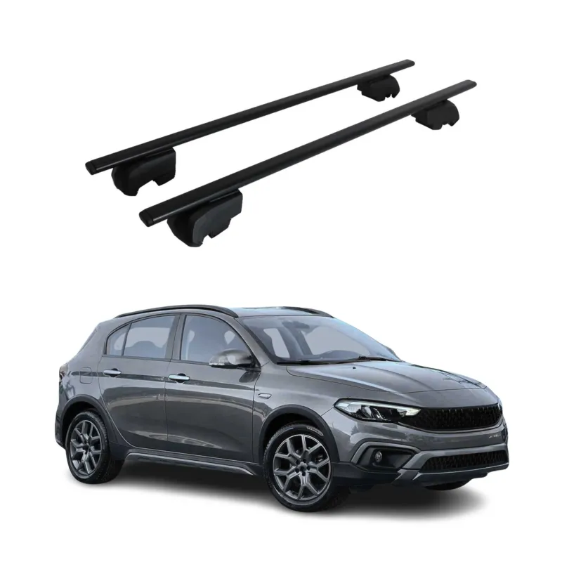 Dachträger Gepäckträger für Fiat Tipo/Tipo Cross 2015-2026 ABE Stahl Schwarz