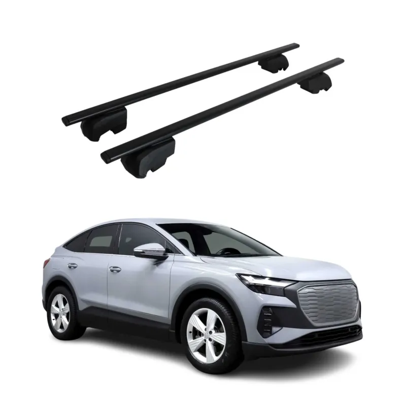 Dachträger Gepäckträger für Audi E-Tron 2018-2025 Grundträger ABE Schwarz 2x
