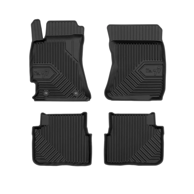 Fußmatten Gummimatten No.77 für Subaru Forester III 2008-2013 TPE Schwarz 4 tlg